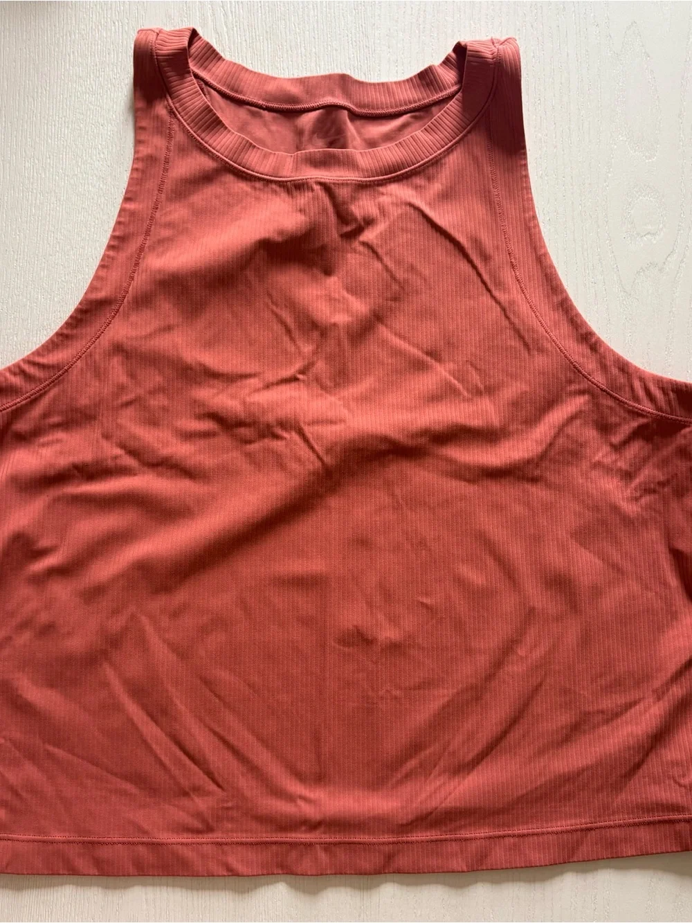 Nike Rust Red Ribbed Trim Tank Top - Picture 2 of 3